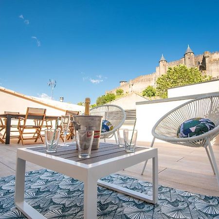La Terrasse De La Tour Pinte. Apartment Каркасон Екстериор снимка
