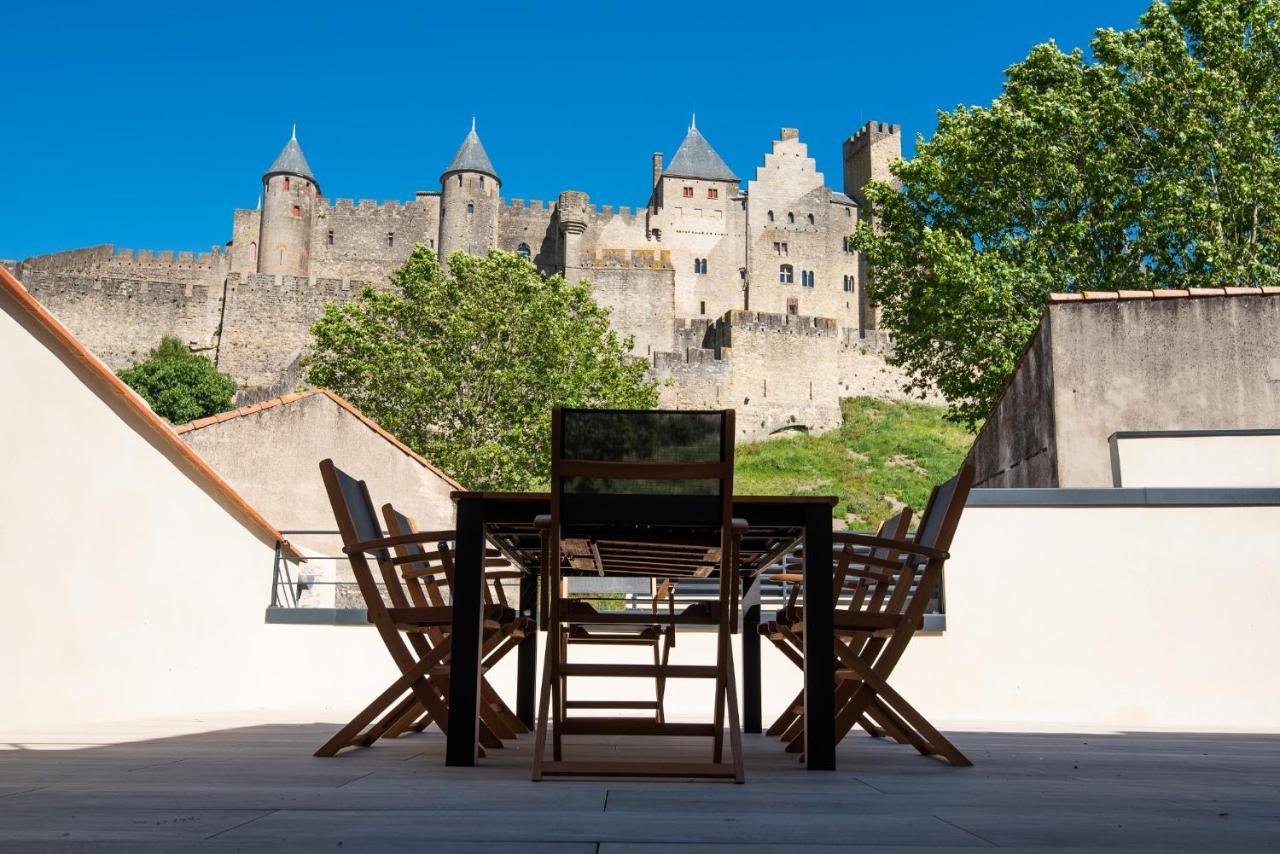 La Terrasse De La Tour Pinte. Apartment Каркасон Екстериор снимка